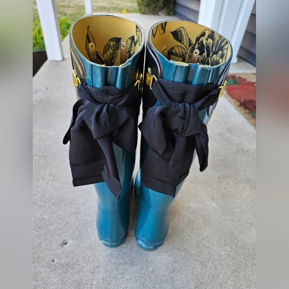 Joules Evedon tall bow rain boots - Picture 2 of 5